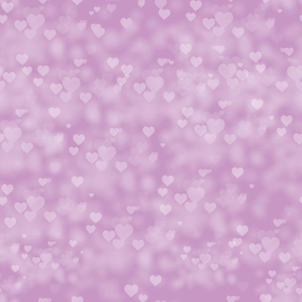 VORBESTELLUNG Jersey Allover Bokeh Hearts- Lila